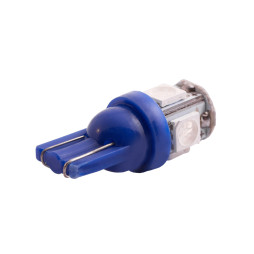 Світлодіодна авто лампа T10-5050-5smd синій 24V LEDUA