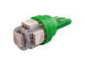 Світлодіодна авто лампа T10-5050-5smd зелений 24V LEDUA