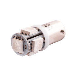 Світлодіодна авто лампа BA9S-5050-5smd зелений 24V LEDUA