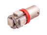 Світлодіодна авто лампа BA9S-5050-5smd червоний 24V LEDUA