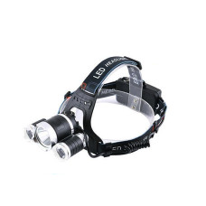 Ліхтарик налобний 6633/3000-T6+2XPE, ЗП microUSB, 2*18650, signal light,  Box POLICE