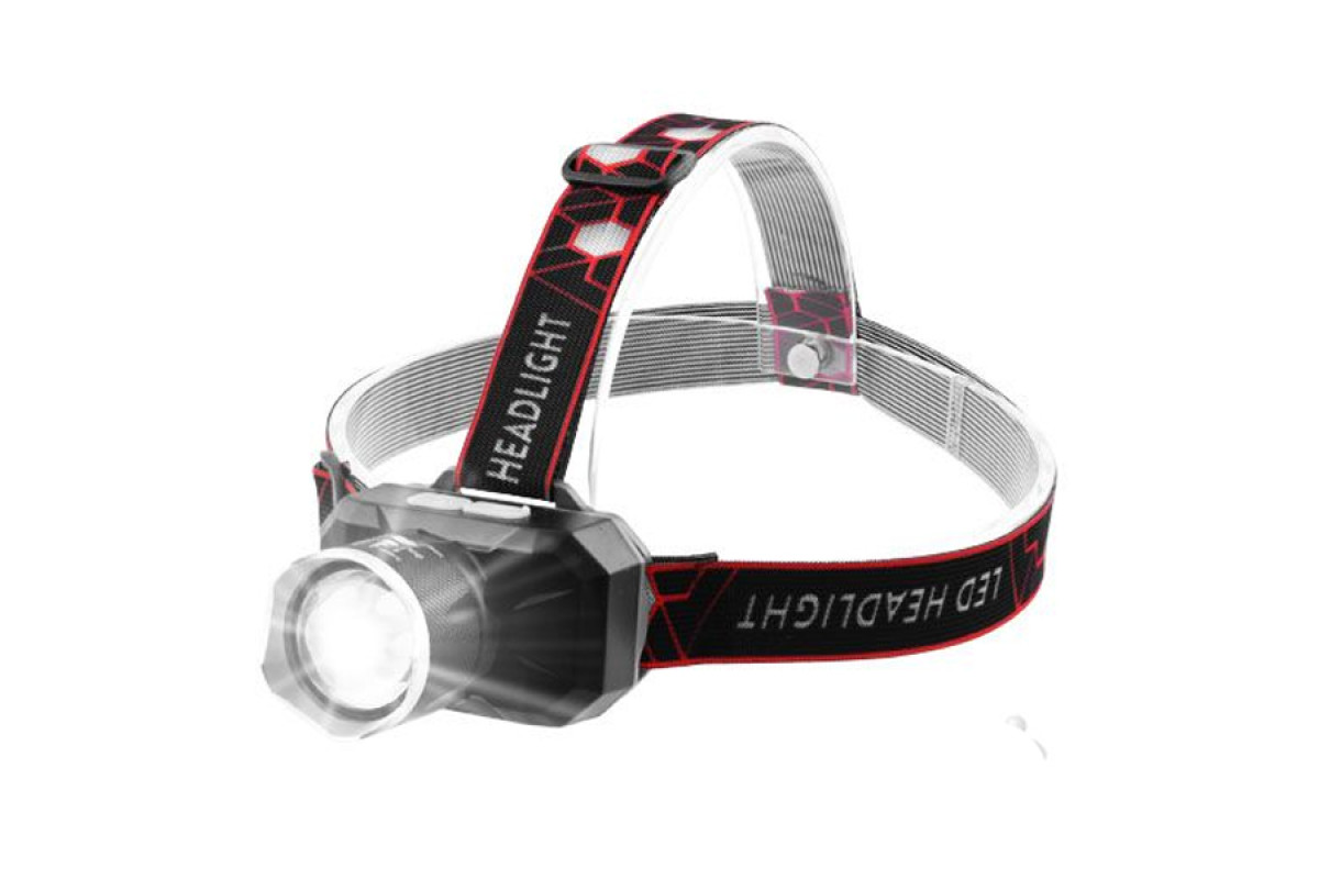 Ліхтарик налобний 725-2P50, ЗП microUSB, вбудований акумулятор, zoom, Box POLICE