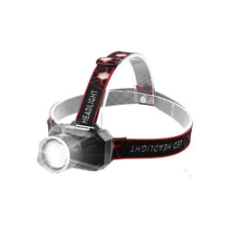 Фонарь налобный POLICE 725-2P50, ЗУ microUSB, встроенный аккумулятор, zoom, Box