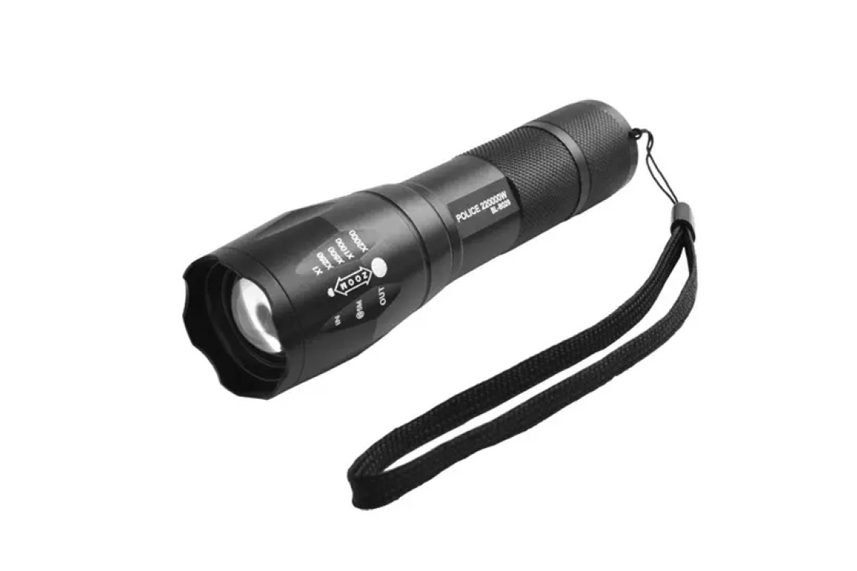 Ліхтарик ручний B026-LM, 3*AAA, ремінець на руку, zoom POLICE