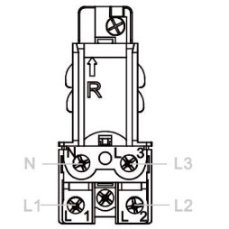 WSO-Q конектор живлення BL Left