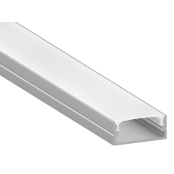 Алюмінієвий профіль для світлодіодної стрічки АЛ-115 2 метра анодований накладний LEDUA