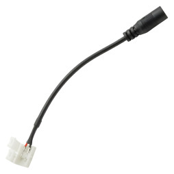 З'єднувач 1 зажим 2pin 10mm провід 15см + гніздо DC 5.5мм / 2,1мм Lemanso / LMA9411