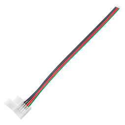 З'єднувач 1 зажим 4pin 10mm провода 15см  для RGB стрічки Lemanso / L,MA9403