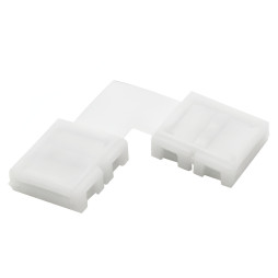 Соединитель L для LED ленты Lemanso 10мм 2pin (два зажима) / LMA9423