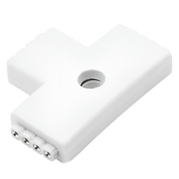 З'єднувач T для LED стрічки RGB Lemanso пластик три гнізда / LMA9437