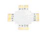 З'єднувач X для LED стрічки Lemanso 10мм 4pin без зажимів / LMA9434