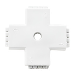З'єднувач X для LED стрічки RGB Lemanso пластик 4 гнізда / LMA9438