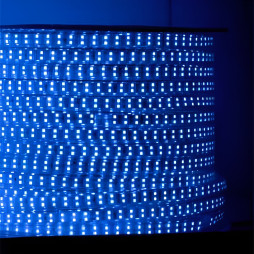 Дюралайт-стрічка LEMANSO 180LED IP68 синя 2835SMD 230V 15W/м 1080LM / LM848