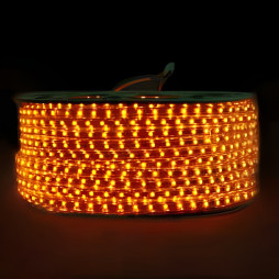 Дюралайт-стрічка LEMANSO 60LED IP68 жовта 2835SMD 230V 5W/м 360LM / LM588