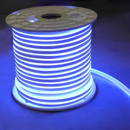 Неон LEMANSO 240град. 120LED 8W/м IP65 синій 2835SMD 220V 3120LM / LM859 "Ібіца" 100м/бухта
