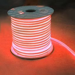 Неон LEMANSO 240град. 120LED 8W/м IP65 червнона 2835SMD 220V 3120LM / LM859 "Ібица" 100м/бухта