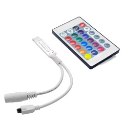 Контролер LEMANSO для св/стрічки RGB з пультом 12V 72W (24 ключи) MINI / LM9504