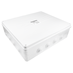 Розподільча коробка 400*350*120 квадрат LMA214 з гумовими заглушками Лємансо