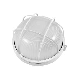 Світильник світлодіодний ЖКГ 20W 220V коло метал. для лед лампи з реш. BL-1361 білий (BL-1302) Лємансо