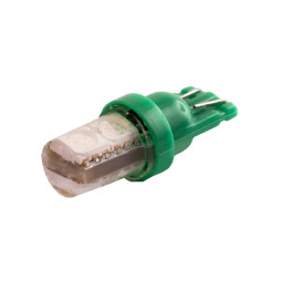 Світлодіодна авто лампа T10-5050-4smd в силіконі зелений 12V LEDUA