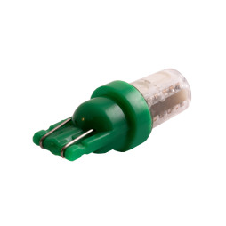 Світлодіодна авто лампа T10-5050-4smd в силіконі зелений 12V LEDUA