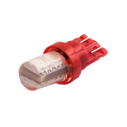 Світлодіодна авто лампа T10-5050-4smd в силіконі червоний 12V LEDUA