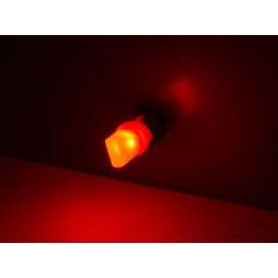 Светодиодная автолампа 3D T10 W5W 12В 2Вт COB красный