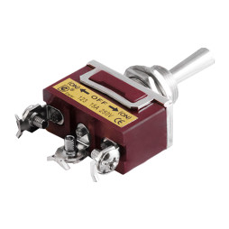 Тумблер 3pin+винты 3 положения без фиксатора (KN3 C-123)