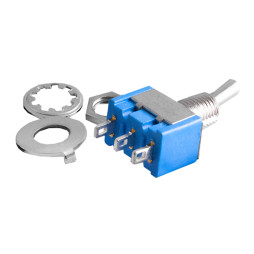 Тумблер 3pin малий 3 положення з фіксатором MTS-103 LEDUA