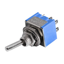 Тумблер 6pin малый 3 положения с фиксатором (MTS-203)