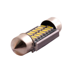 Светодиодная автолампа C5W SV8.5 с обманкой 12В 41мм SMD3014-16led белый