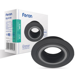 Встраиваемый светильник Feron DL6130 под лампу черный