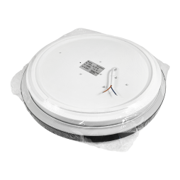 Світильник світлодіодний круглий накладний 24Вт 175-265V 5000К без д/у чорний (DL-R104-24-5) Biom