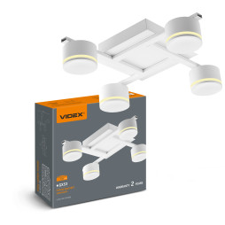 Светильник VIDEX под лампу 4xGX53 накладной Белый (VL-SPF31-4W)