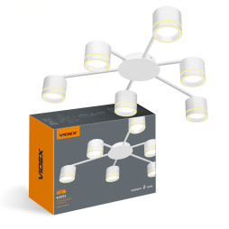 Світильник VIDEX під лампу 6xGX53 накладний білий VL-SPF21B-WP