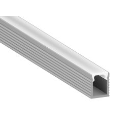 Профиль алюминиевый анодированный LEDUA АЛ-04-2 + рассеиватель для LED ленты накладной 1 м