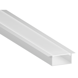 Профиль алюминиевый анодированный LEDUA АЛ-16-1 + рассеиватель для LED ленты врезной 2 м