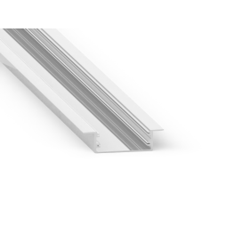 Профиль алюминиевый анодированный LEDUA АЛ-16-1 + рассеиватель для LED ленты врезной 1 м