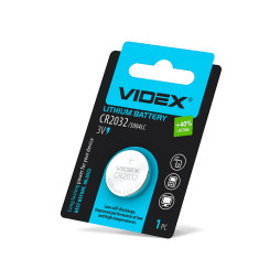 Батарейка литиевая Videx CR2032 BLISTER CARD 1 шт