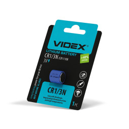 Батарейка літієва CR1/3N 1шт BLISTER Videx