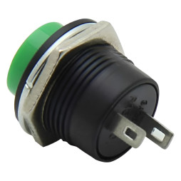Кнопка Lemanso LSW38 кругла зелена без фікс. ON-(OFF) / R13-507C 3A 250VAC кратно 25 штук