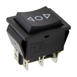 Перемикач Lemanso LSW21 великий чорний 3 проклад. без фікс./ KCD2-223 15A 250VAC кратно 25 штук