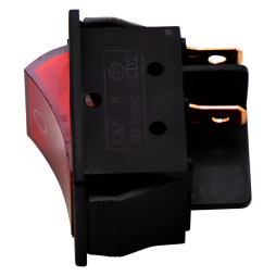 Перемикач Lemanso LSW31 30A 4pin червоний з підсв./KCD2-6-201N для звар. апарату