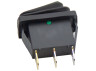 Перемикач Lemanso LSW36 3PIN зелений з фікс. та з підсв. IP45 ON-OFF / KCD3-101NW 15A 250VAC кратно 25 штук