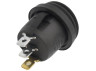 Перемикач Lemanso LSW37 3PIN зелений з фікс. IP45 ON-OFF / KCD1-5-101NW 6A 250VAC кратно 25 штук