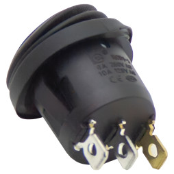 Перемикач Lemanso LSW37 3PIN синій з фікс. IP45 ON-OFF / KCD1-5-101NW 6A 250VAC кратно 25 штук