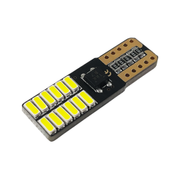 Світлодіодна авто лампа T10-3014-24smd білий 24V обманка LEDUA