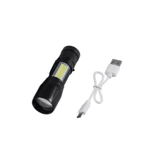Ліхтар тактичний з USB зарядкою, у боксі (чорний)
