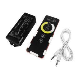 Контролер W+WW RF Music 2- канальний 12A 12-24V Радіо - Сенсорний 6 кнопок #156