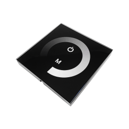 Диммер с клеммами 4A/CH 12-24V Сенсорная панель 2 кнопки 1 канал Черный